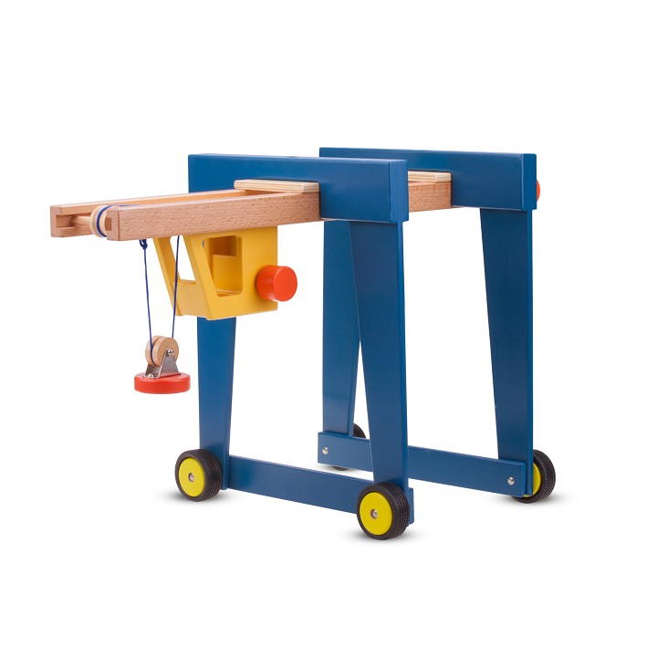 Container crane on wheels